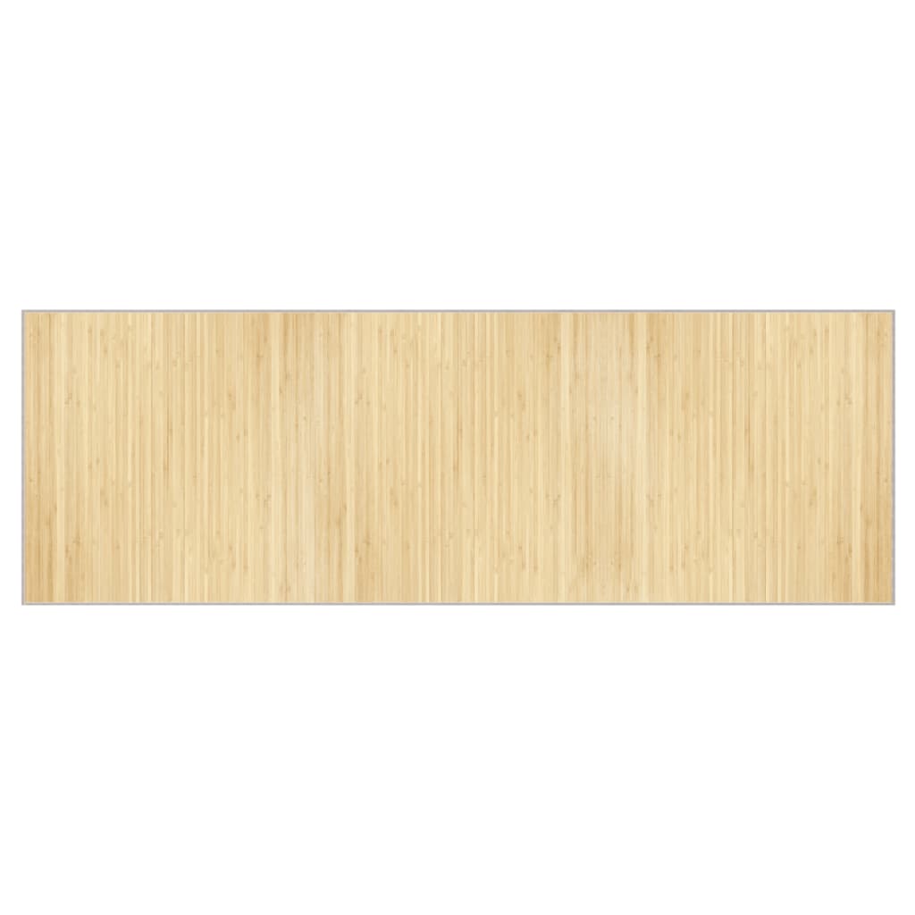 Rug Rectangular Light Natural100x300 cm Bamboo