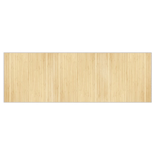 Rug Rectangular Light Natural100x300 cm Bamboo