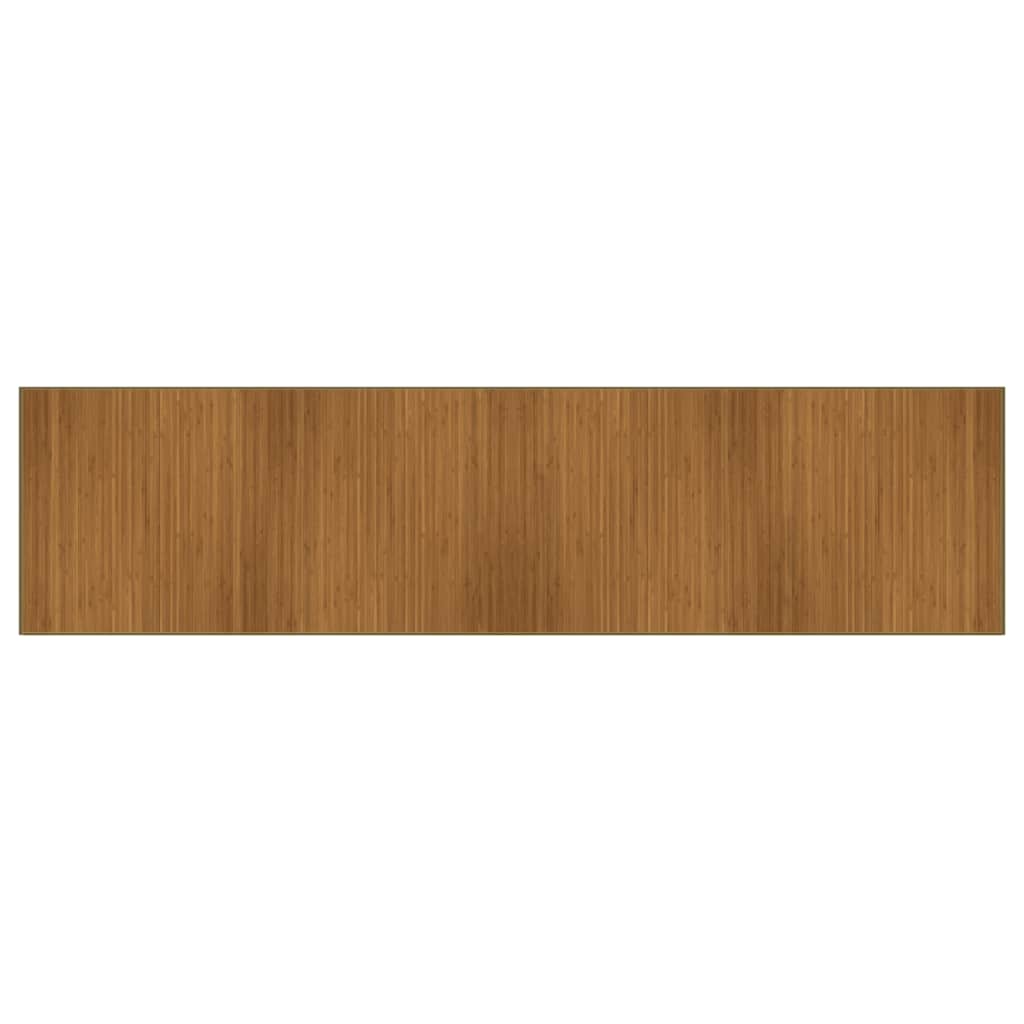 Rug Rectangular Brown100x400 cm Bamboo