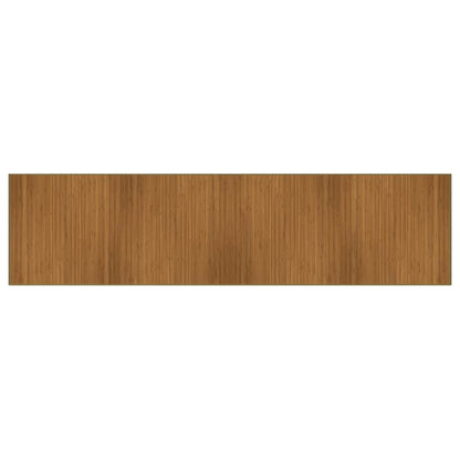Rug Rectangular Brown100x400 cm Bamboo