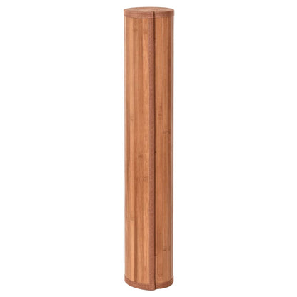 Rug Rectangular Brown100x400 cm Bamboo