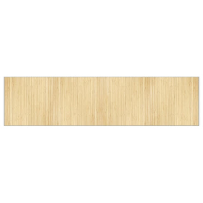 Rug Rectangular Light Natural100x400 cm Bamboo