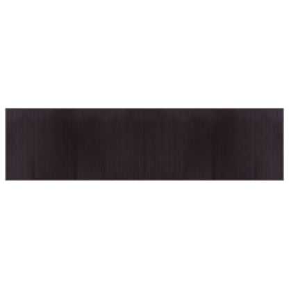 Rug Rectangular Dark Brown100x400 cm Bamboo
