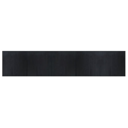 Rug Rectangular Black 100x500 cm Bamboo