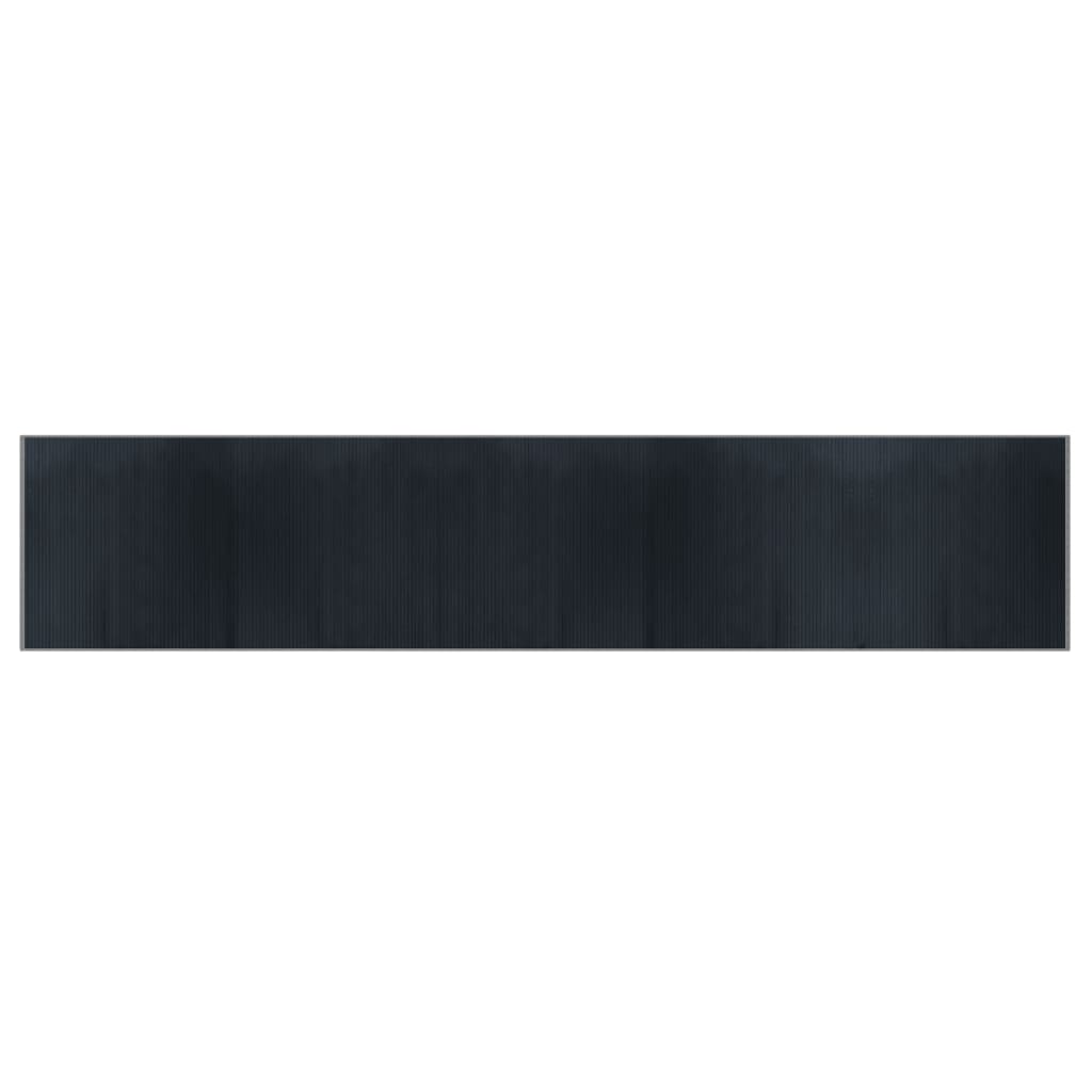Rug Rectangular Grey 100x1000 cm Bamboo