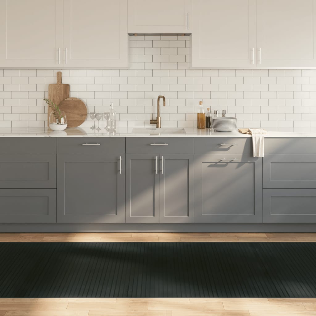 Rug Rectangular Grey 100x1000 cm Bamboo