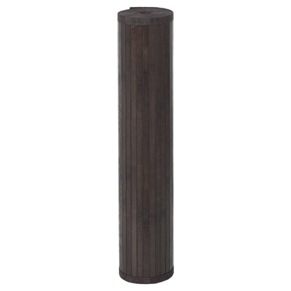 Rug Rectangular Dark Brown100x1000 cm Bamboo
