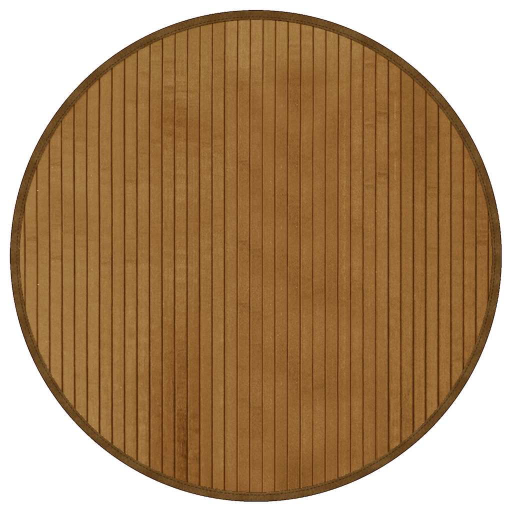 Rug Round Brown60 cm Bamboo