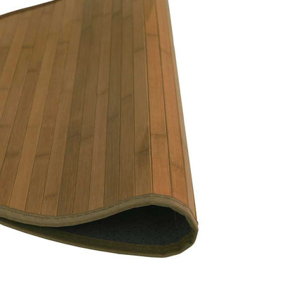 Rug Round Brown60 cm Bamboo