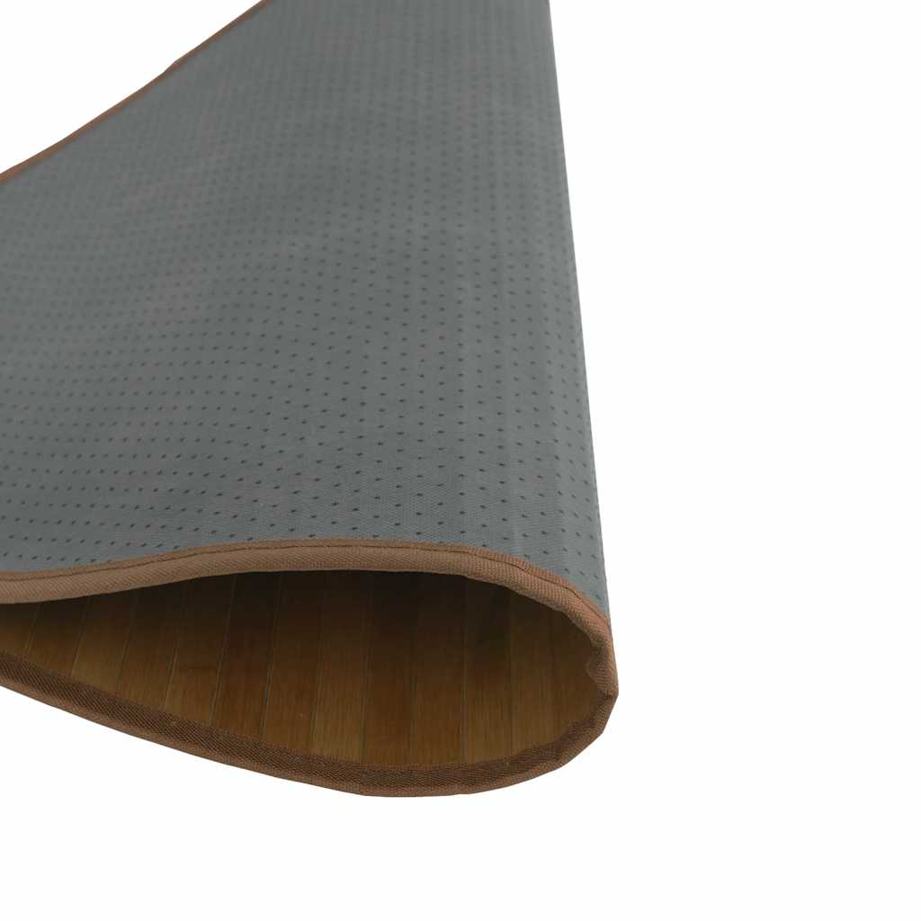 Rug Round Brown60 cm Bamboo