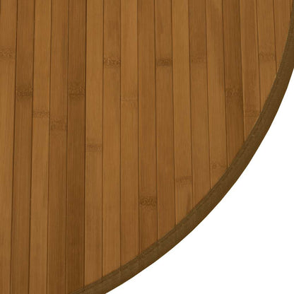 Rug Round Brown60 cm Bamboo