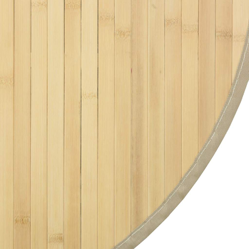 Rug Round Light Natural60 cm Bamboo