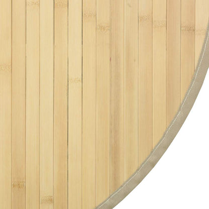 Rug Round Light Natural60 cm Bamboo