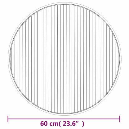 Rug Round Light Natural60 cm Bamboo