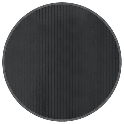 Rug Round Grey60 cm Bamboo