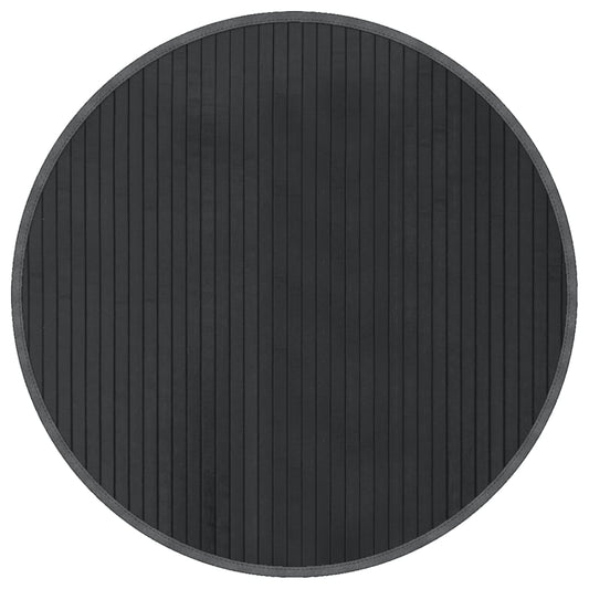 Rug Round Grey60 cm Bamboo