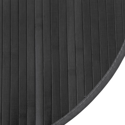 Rug Round Grey60 cm Bamboo