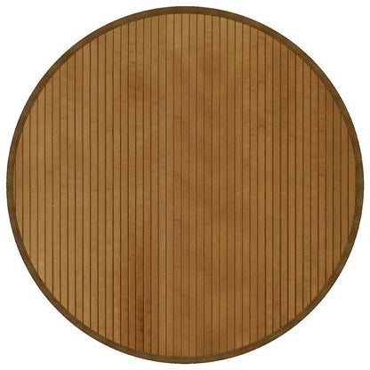 Rug Round Brown80 cm Bamboo