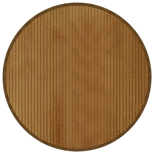Rug Round Brown80 cm Bamboo