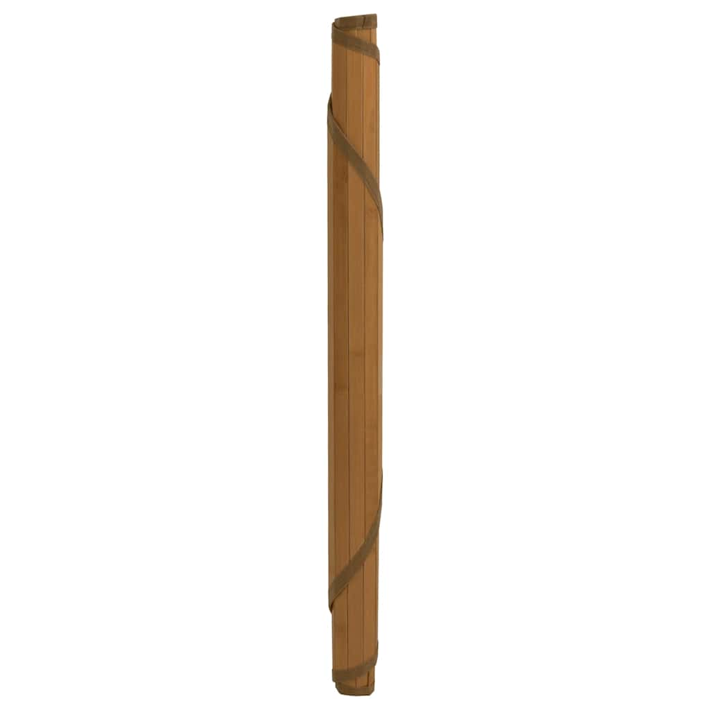 Rug Round Brown80 cm Bamboo