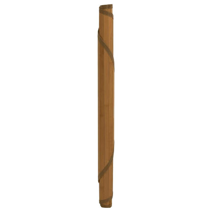 Rug Round Brown80 cm Bamboo