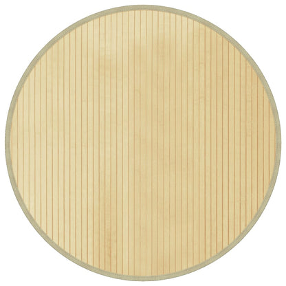 Rug Round Light Natural80 cm Bamboo