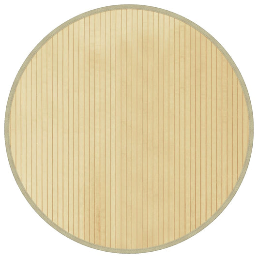 Rug Round Light Natural80 cm Bamboo