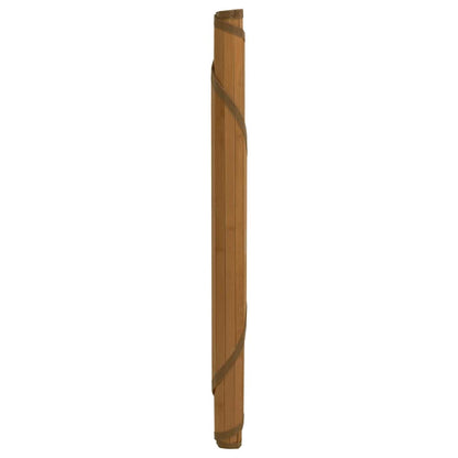 Rug Round Brown100 cm Bamboo