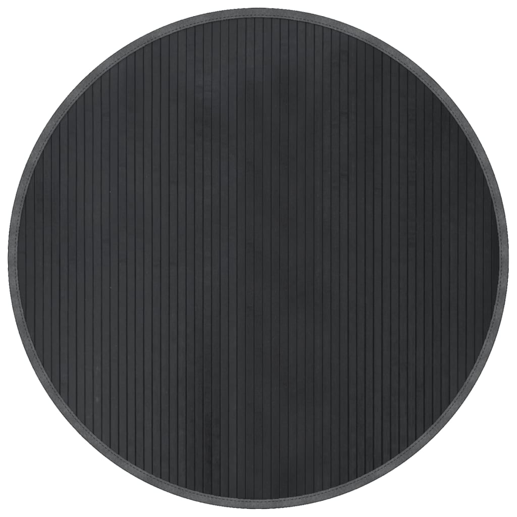 Rug Round Grey100 cm Bamboo
