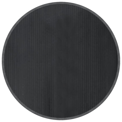 Rug Round Grey100 cm Bamboo