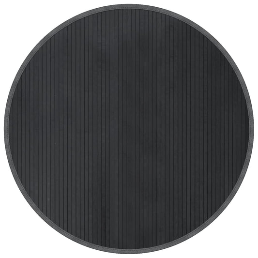 Rug Round Grey100 cm Bamboo