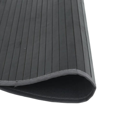 Rug Round Grey100 cm Bamboo