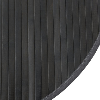 Rug Round Grey100 cm Bamboo