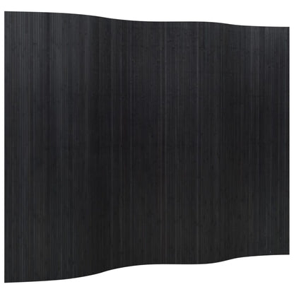 Room Divider Black Width 250 cm Height 165 cm Bamboo