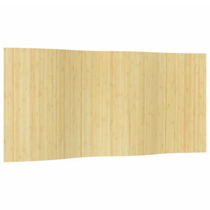 Room Divider Light Natural Width 400 cm Height 165 cm Bamboo