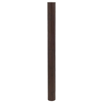 Room Divider Dark Brown Width 400 cm Height 165 cm Bamboo