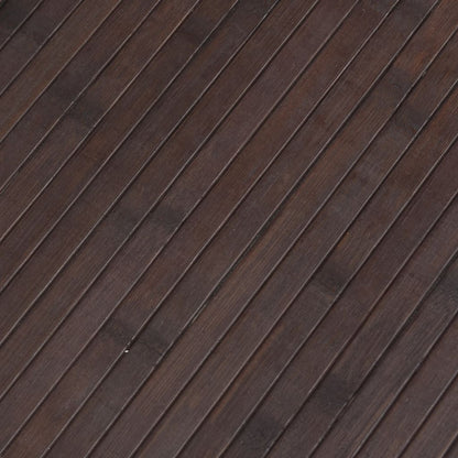 Room Divider Dark Brown Width 400 cm Height 165 cm Bamboo