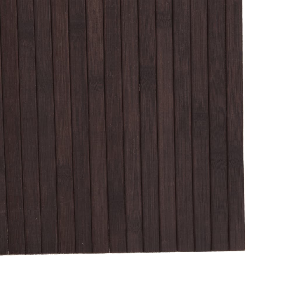 Room Divider Dark Brown Width 600 cm Height 165 cm Bamboo