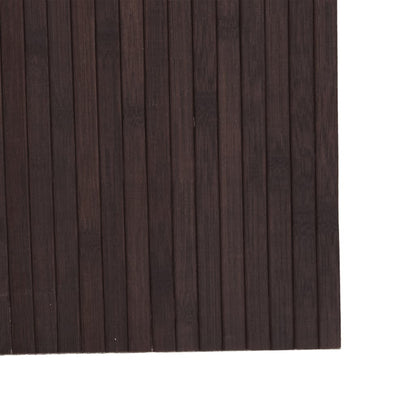 Room Divider Dark Brown Width 600 cm Height 165 cm Bamboo