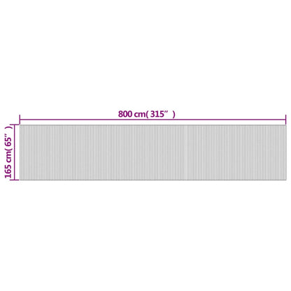 Room Divider Brown Width 800 cm Height 165 cm Bamboo