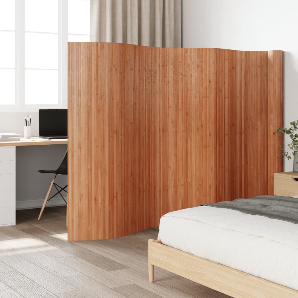 Room Divider Brown Width 800 cm Height 165 cm Bamboo