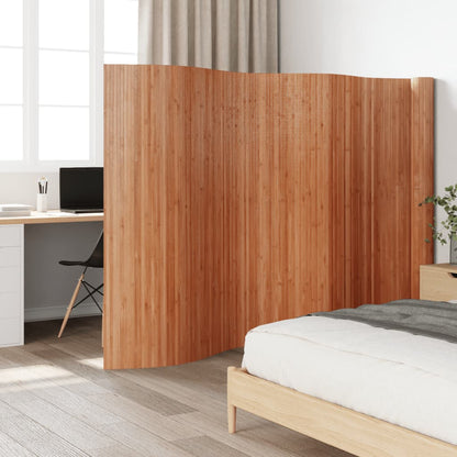 Room Divider Brown Width 800 cm Height 165 cm Bamboo