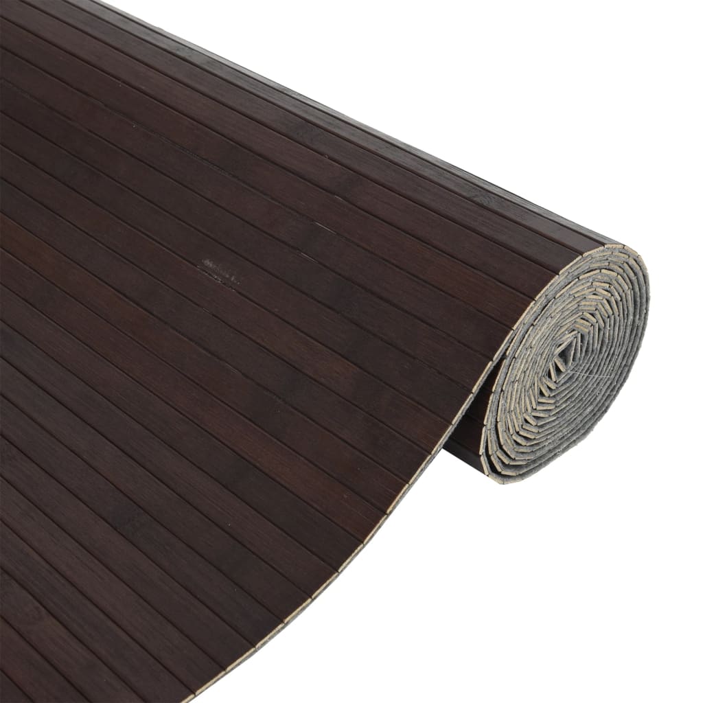 Room Divider Dark Brown Width 800 cm Height 165 cm Bamboo