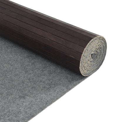 Room Divider Dark Brown Width 800 cm Height 165 cm Bamboo