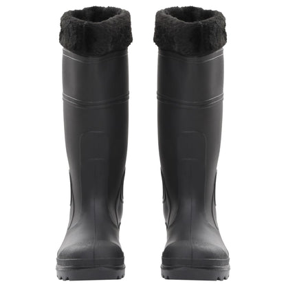 Rian Boots with Removable Socks Black Size 38 PVC