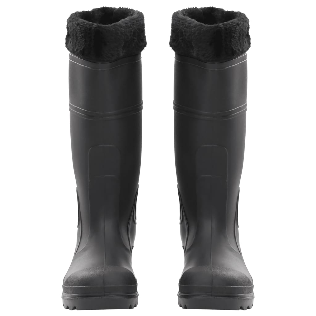 Rian Boots with Removable Socks Black Size 39 PVC