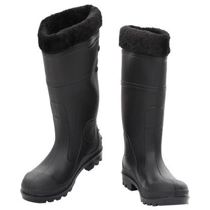 Rian Boots with Removable Socks Black Size 40 PVC