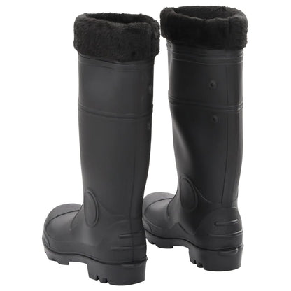 Rian Boots with Removable Socks Black Size 40 PVC