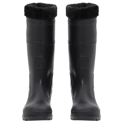 Rian Boots with Removable Socks Black Size 41 PVC