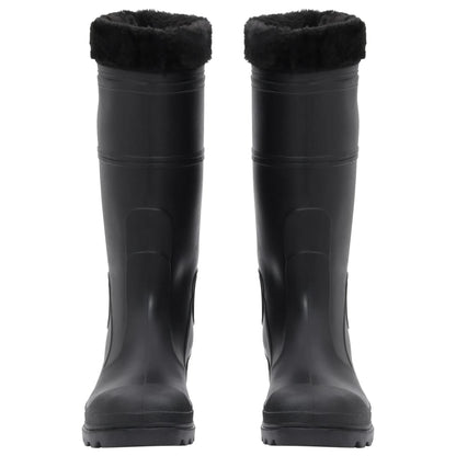 Rian Boots with Removable Socks Black Size 42 PVC